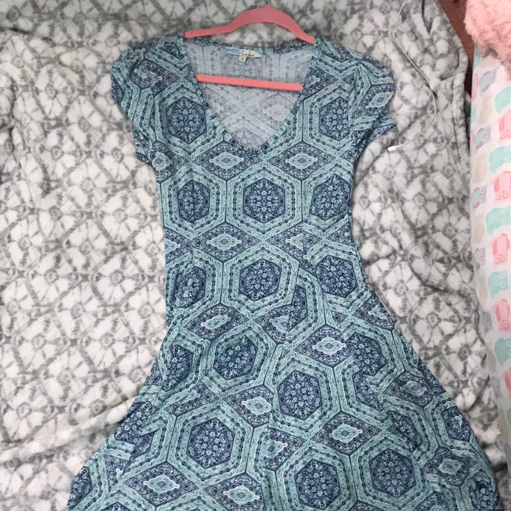 Light blue stretchy dress